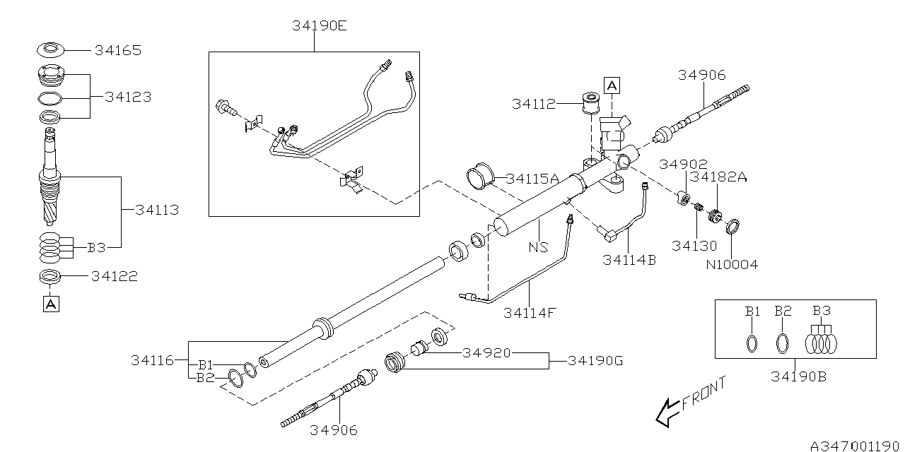 Subaru 34122FE040 Oil Seal Gear Box