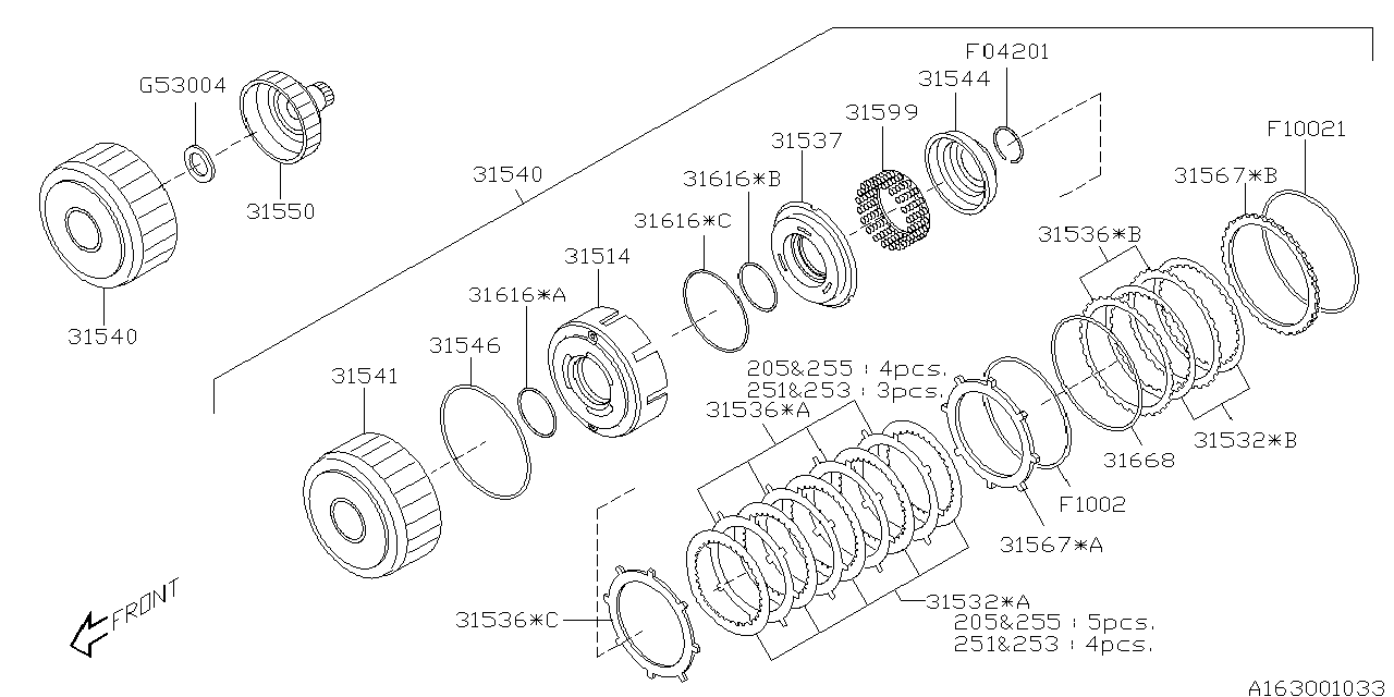 Subaru 31532AA420 Plate Assembly Drive