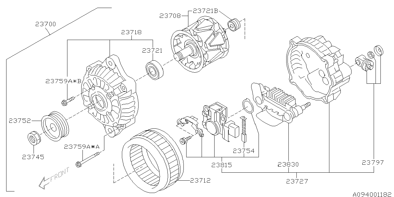 Subaru 23830AA220 Diode Assembly ALTERNATOR