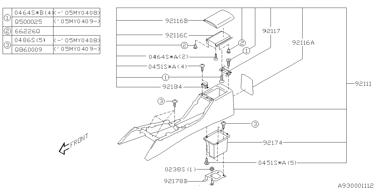 Subaru 904860009 Screw Tap Ft M5