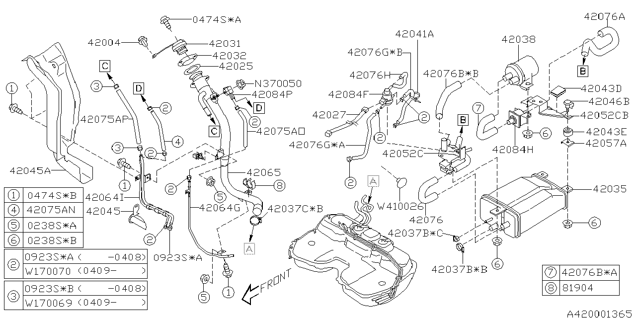 Subaru 42075FA180 Hose