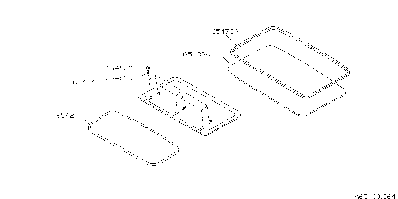 Subaru 65467PA020 Clip