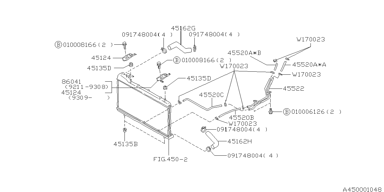 Subaru 86041FA000 Horn Bracket