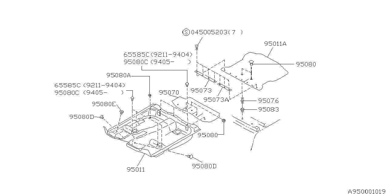 Subaru 95010FA504NF Mat Floor