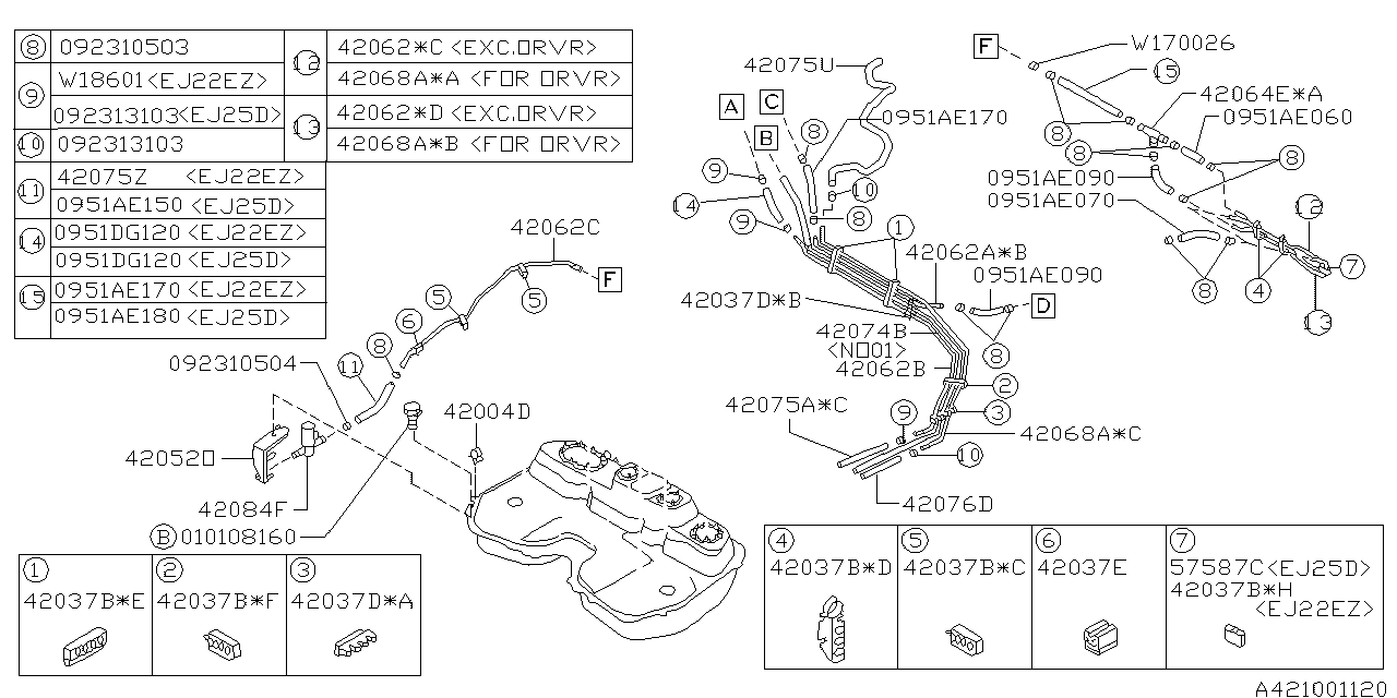 Subaru 42075FA260 Hose