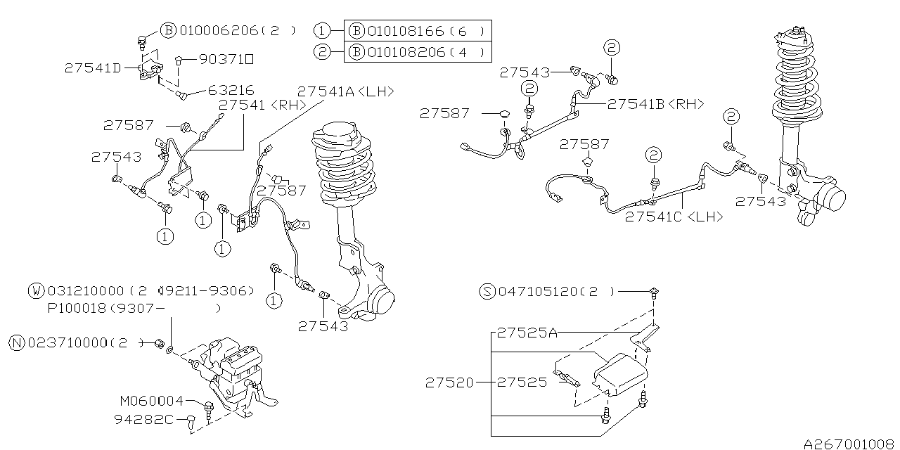 Subaru 26725AA210 ECU Bracket