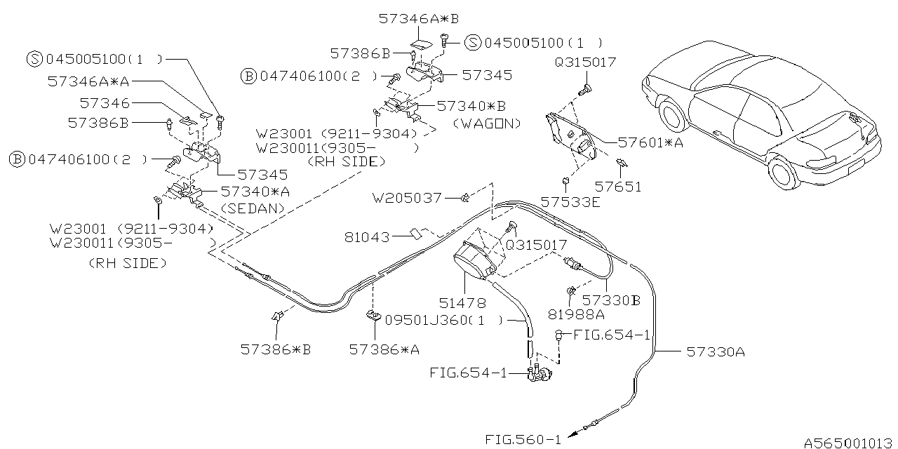 Subaru 09501J360 Hose