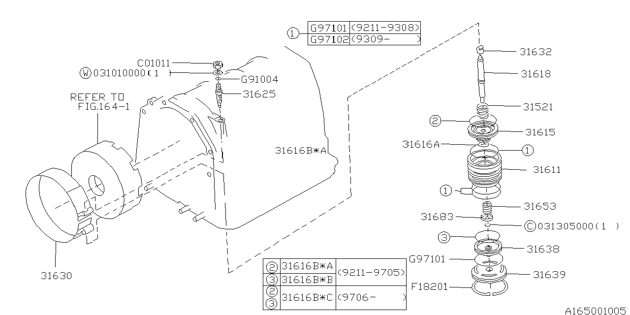 Subaru 31615AA100 Piston Band SERVO