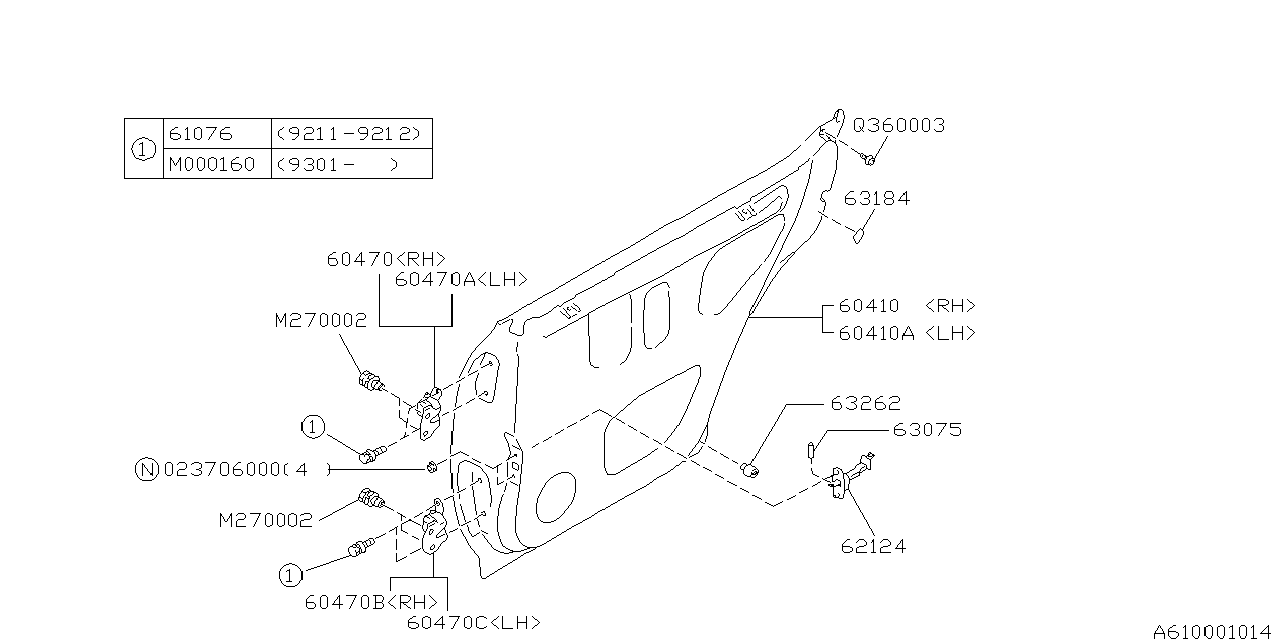 Subaru 904360003 Screw