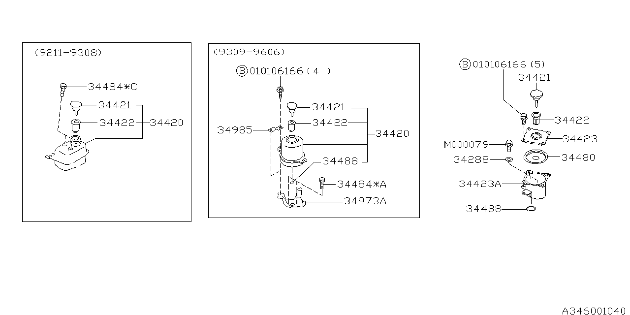 Subaru 34444AC010 Cover Bridge