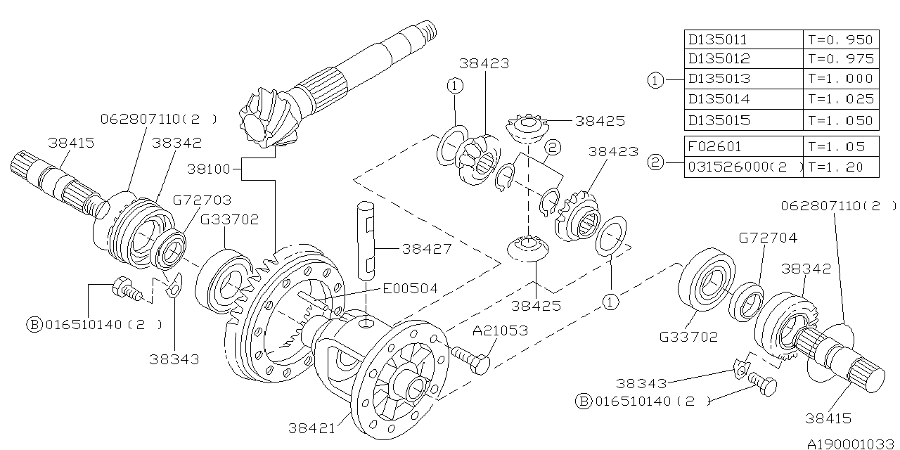 Subaru 805026010 Snap Ring