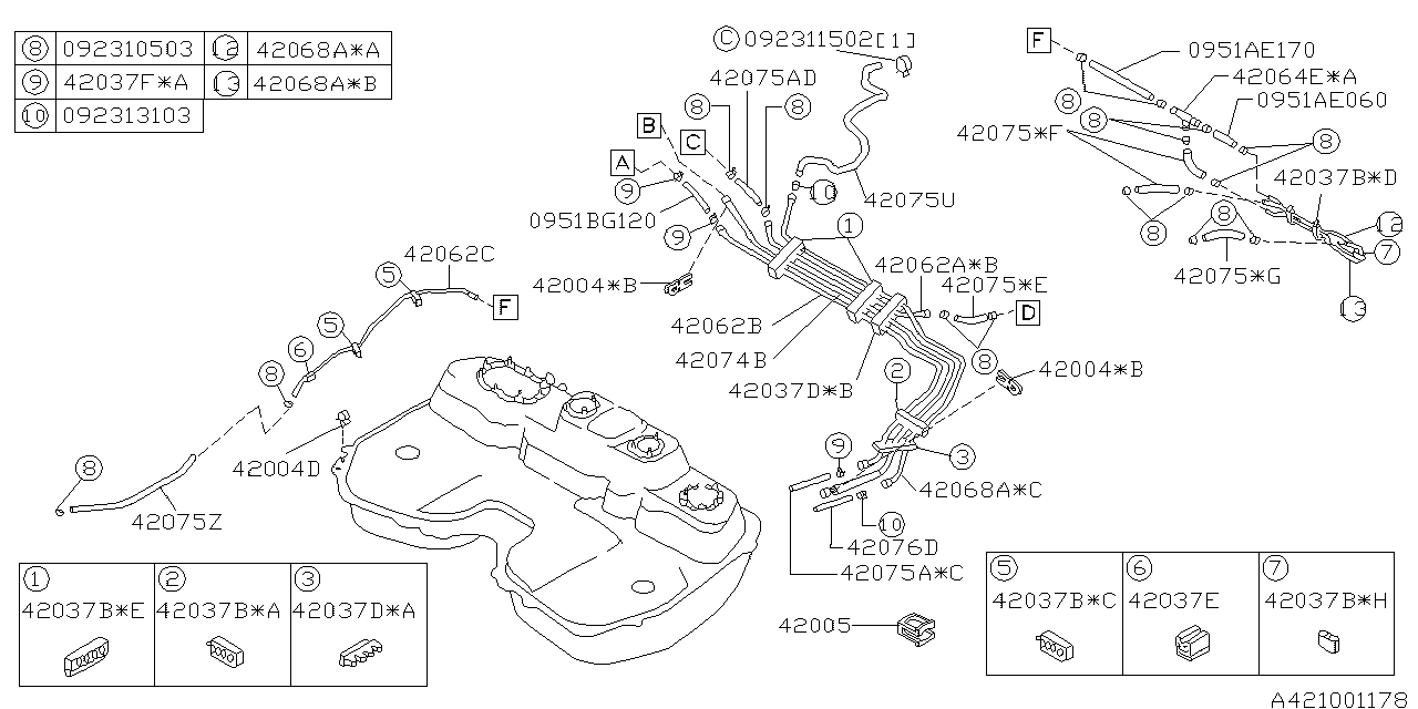 Subaru 42128FC110 Pipe Clamp