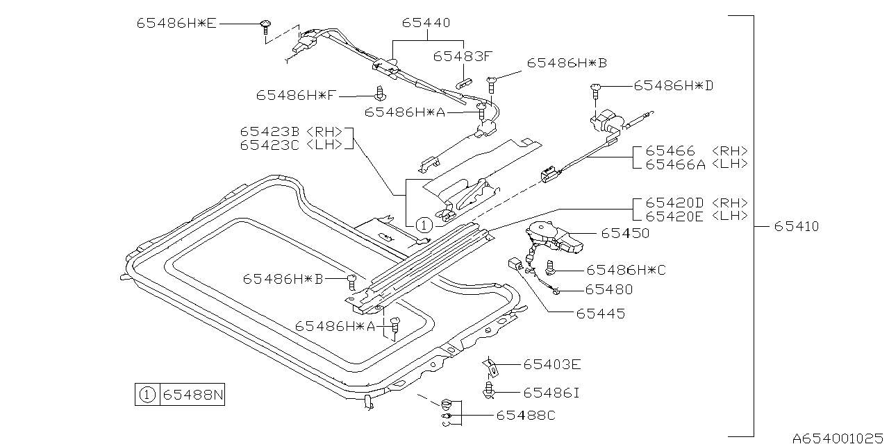 Subaru 65474PA040 Screw