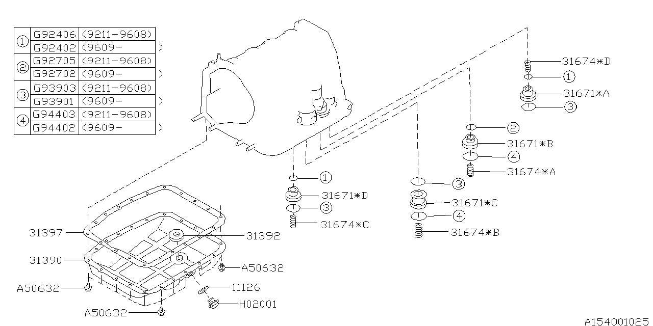 Subaru 31671AA190 Piston ACCUMULATOR