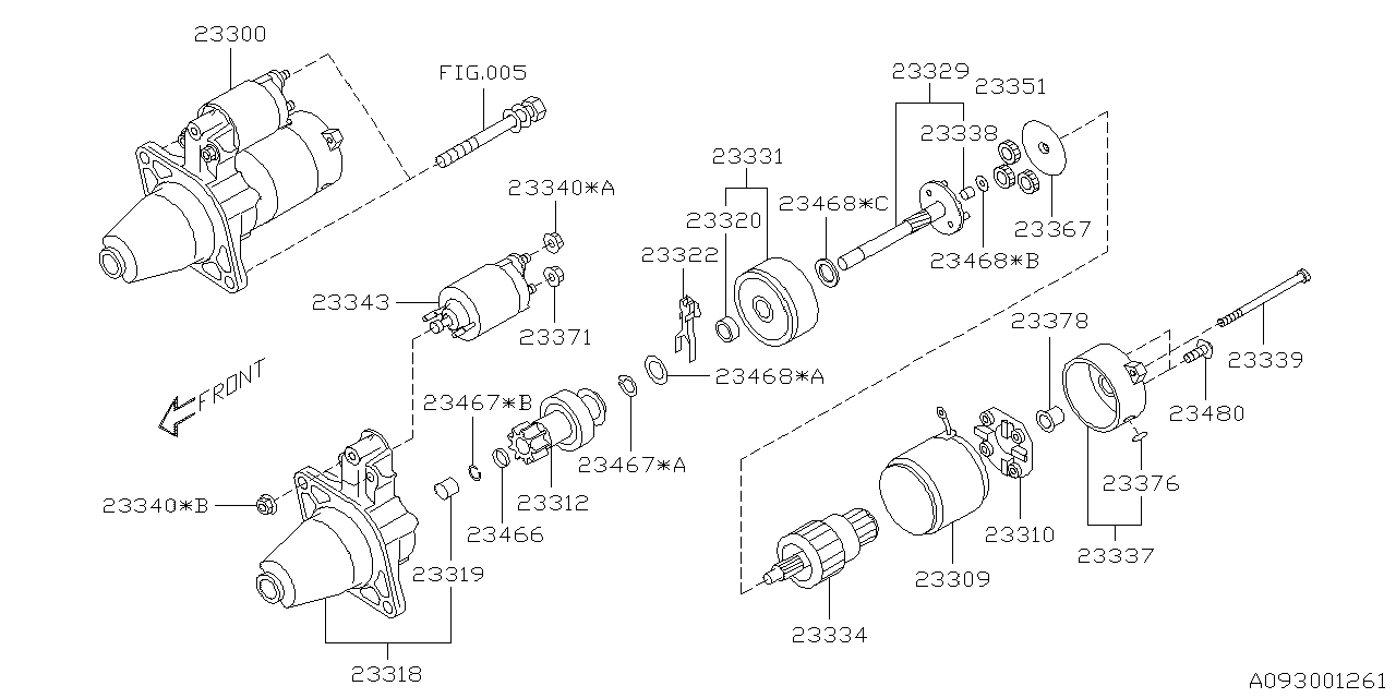 Subaru 23480AA040 Screw