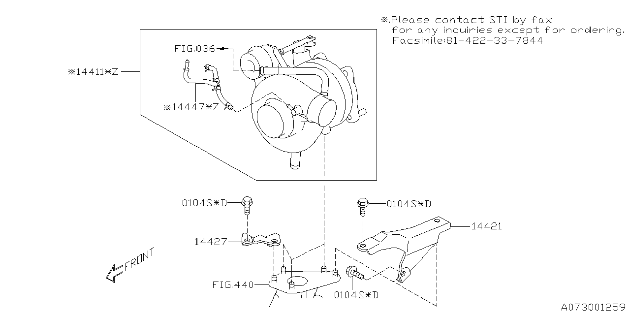 Subaru ST14411VL000 CHGR Assembly-Turbo