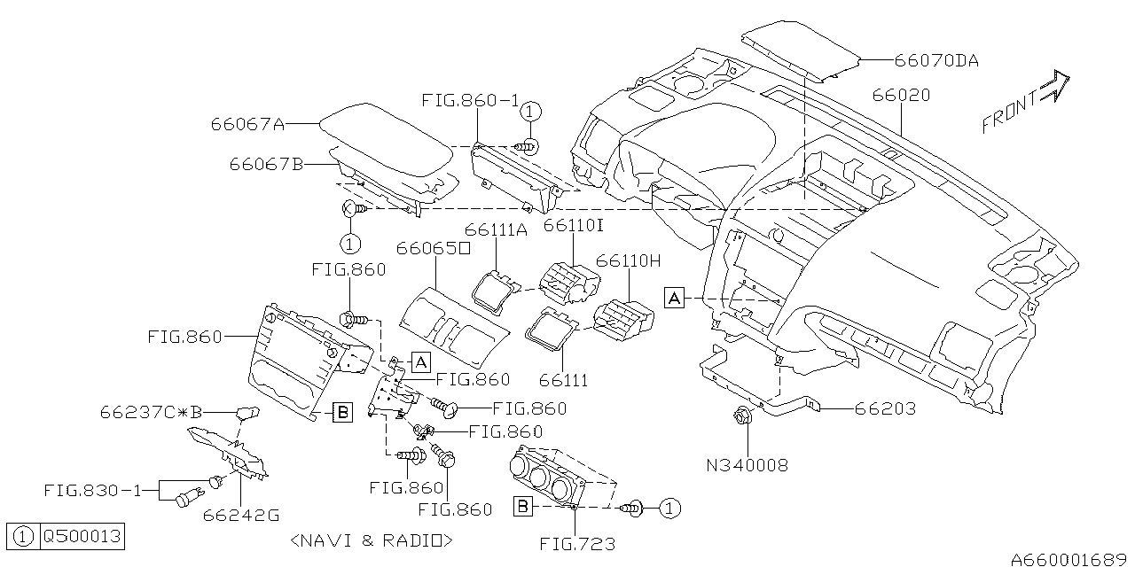 Subaru 66040VA120 Panel Complete Instrument