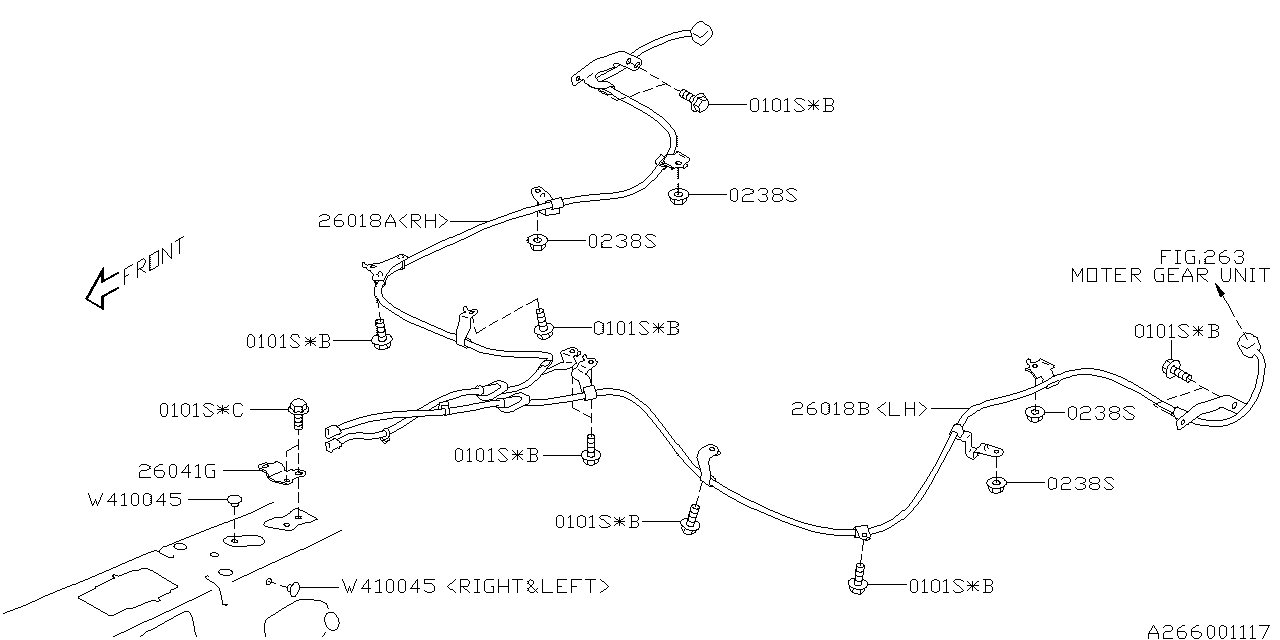 Subaru 26041VA010 Bracket Connector