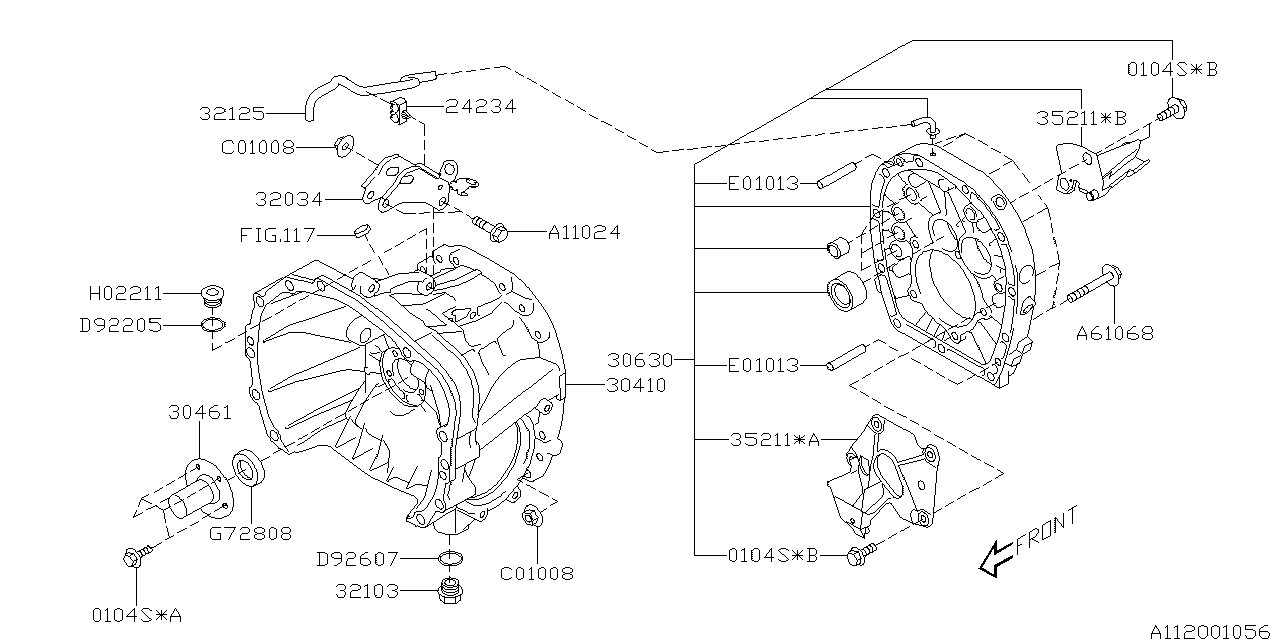 Subaru 30630AA060 Plate Assembly Adapter