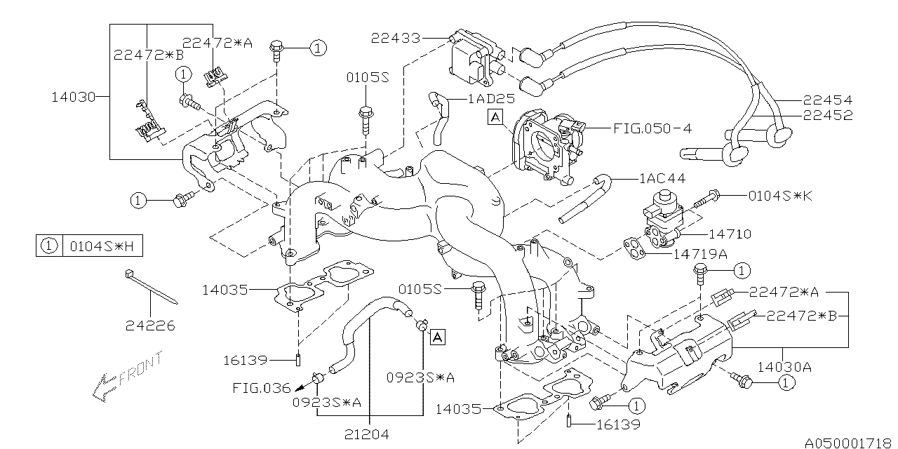 Subaru 14030AA061 Protector Complete Intake Manifold