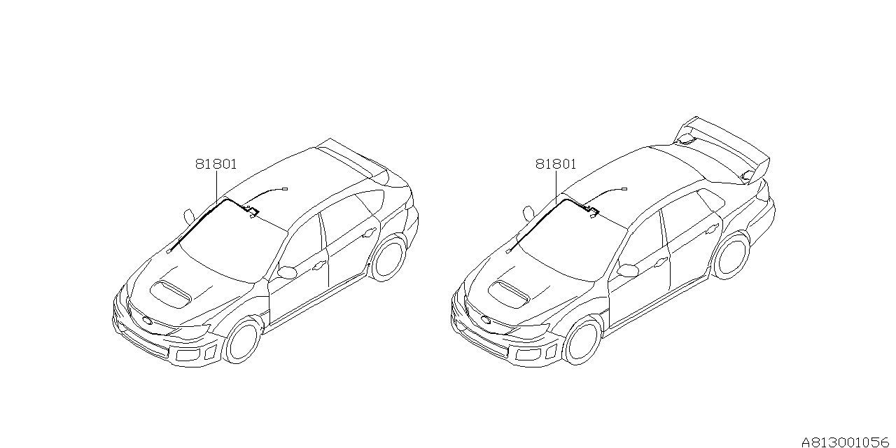 Subaru 81801FG020 Cord Roof