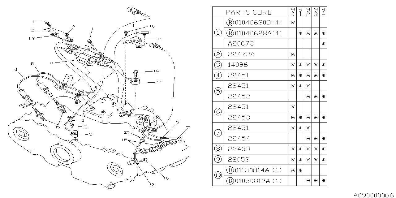 Subaru 01050812A FLANGE Bolt