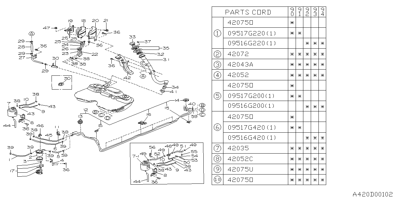 Subaru 42075AA130 Hose