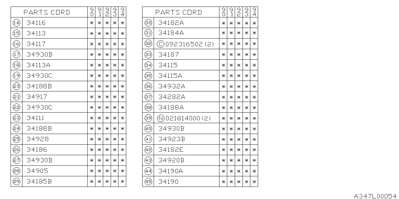 Subaru 34113AA150 Valve Assembly