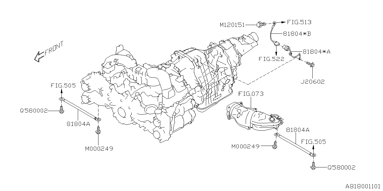 Subaru 81804XC000 Cord Earth Tm CVT