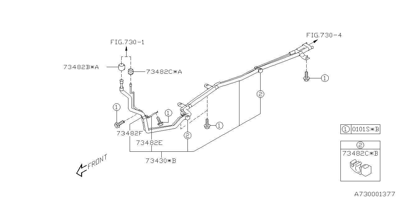 Subaru 73482XC03A Clamp