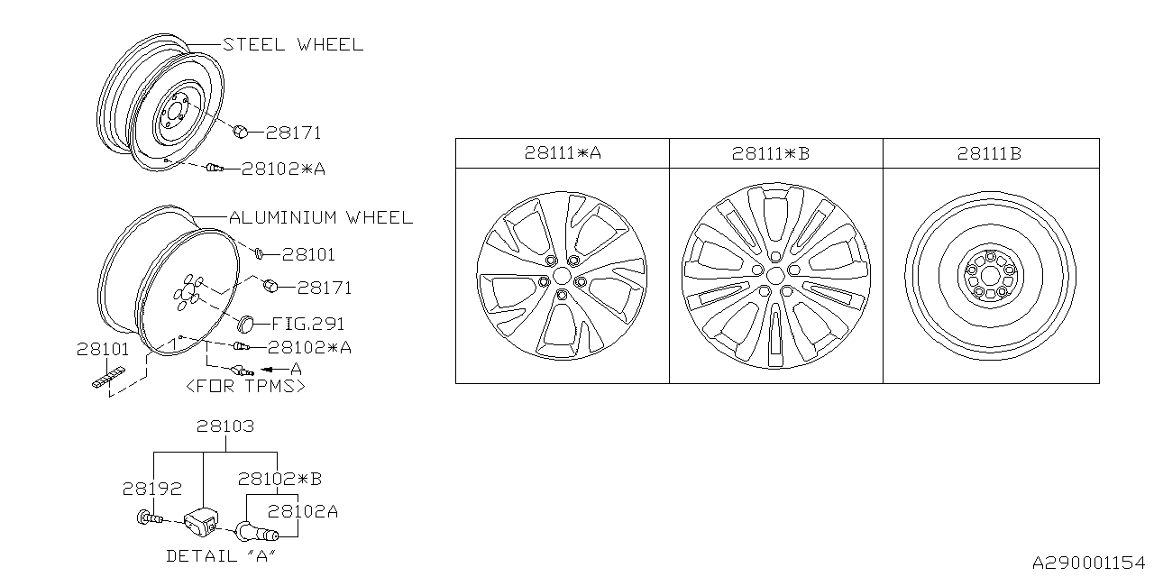 Subaru 28151XC00A Spare Disc Wheel