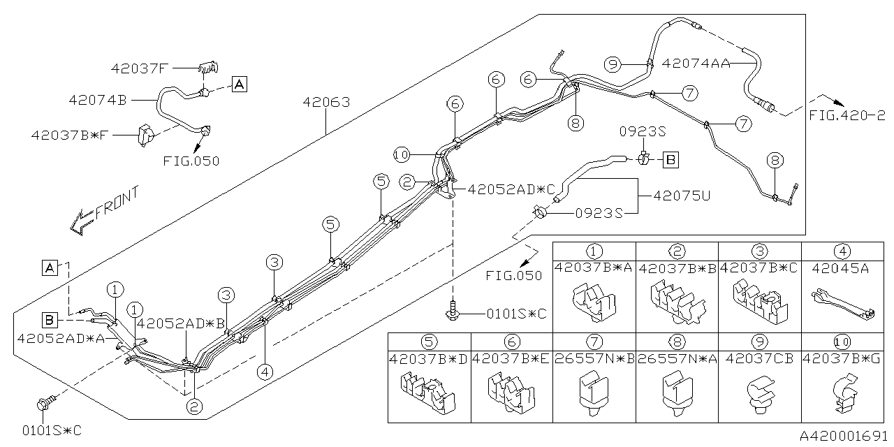 Subaru 42037XC04A Clamp E