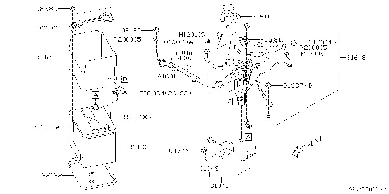 Subaru 81608CA000 Terminal Base