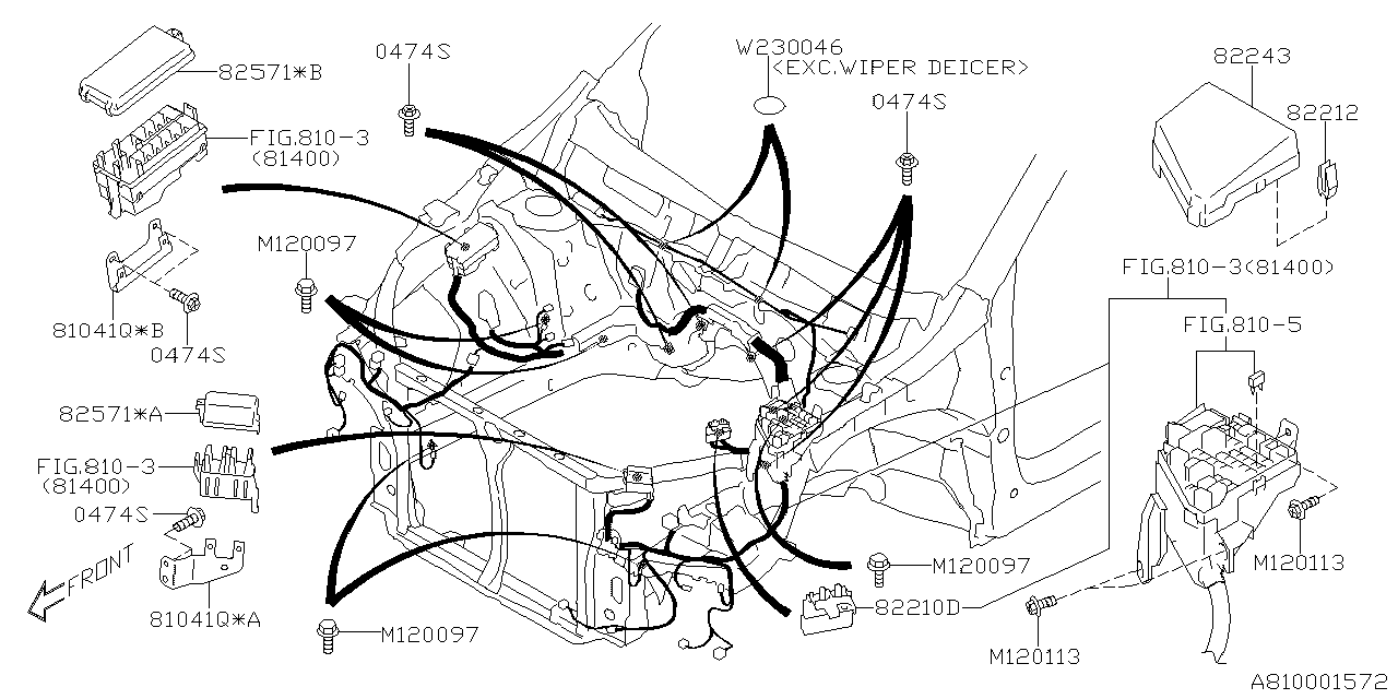 Subaru 81041XC000 Bracket Relay Fan