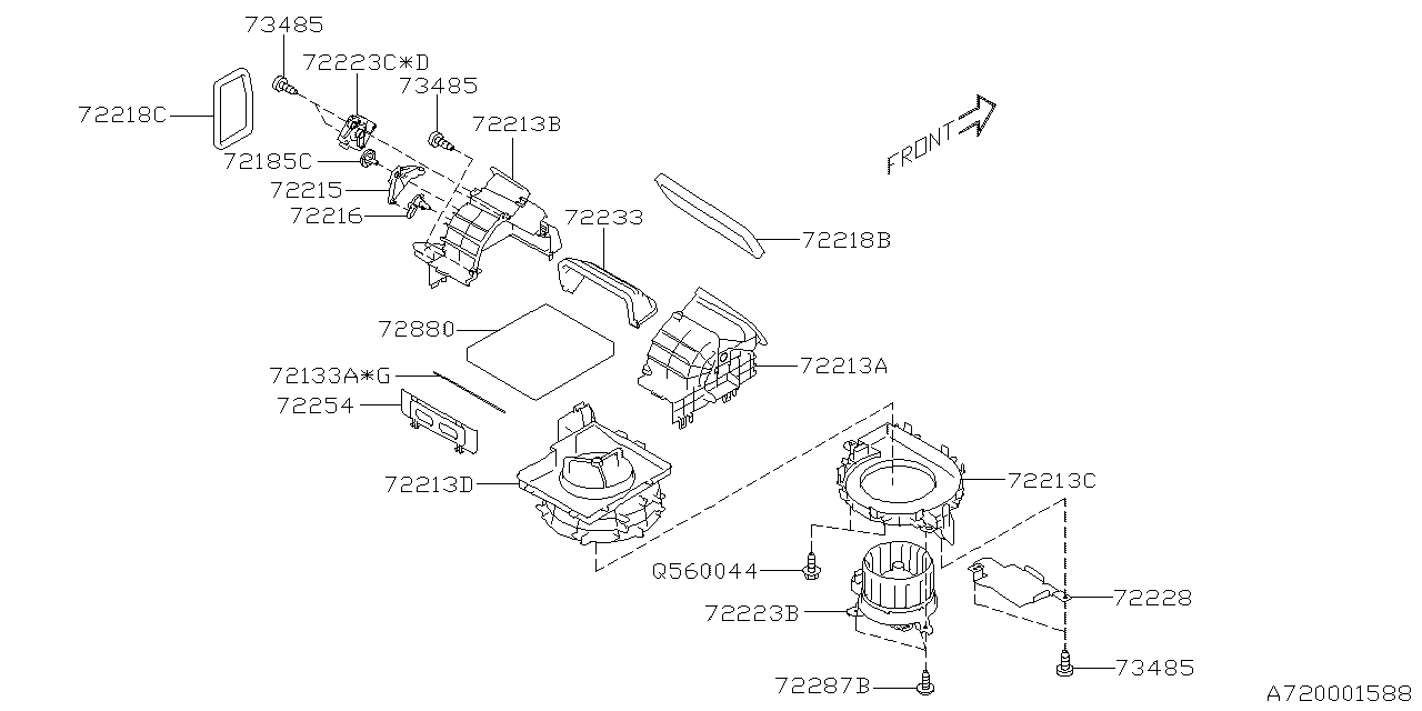 Subaru 72216FL00A Lever