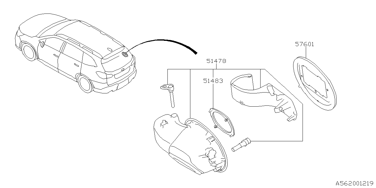 Subaru 51478XC00A SAUCER Complete