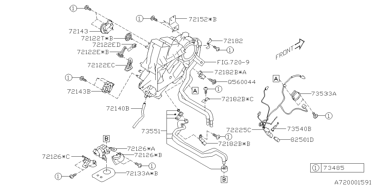 Subaru 72131XC01A Servo Motor