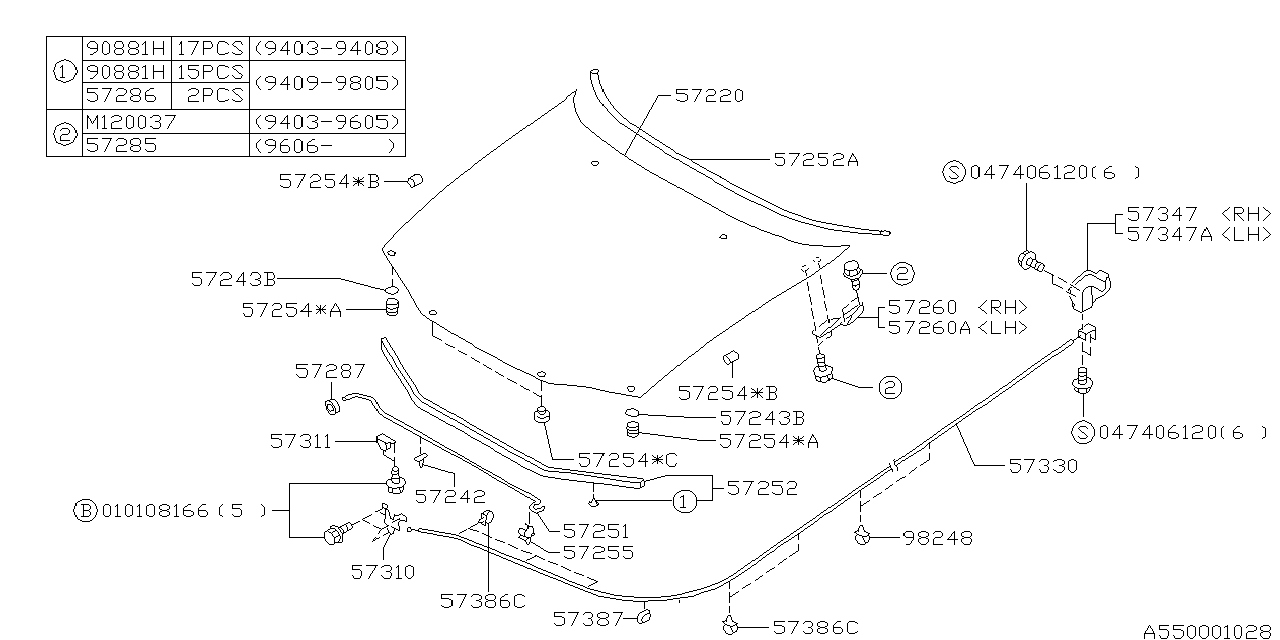 Subaru 57347AC040 Bracket