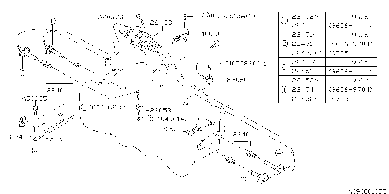 Subaru 01040628A FLANGE Bolt