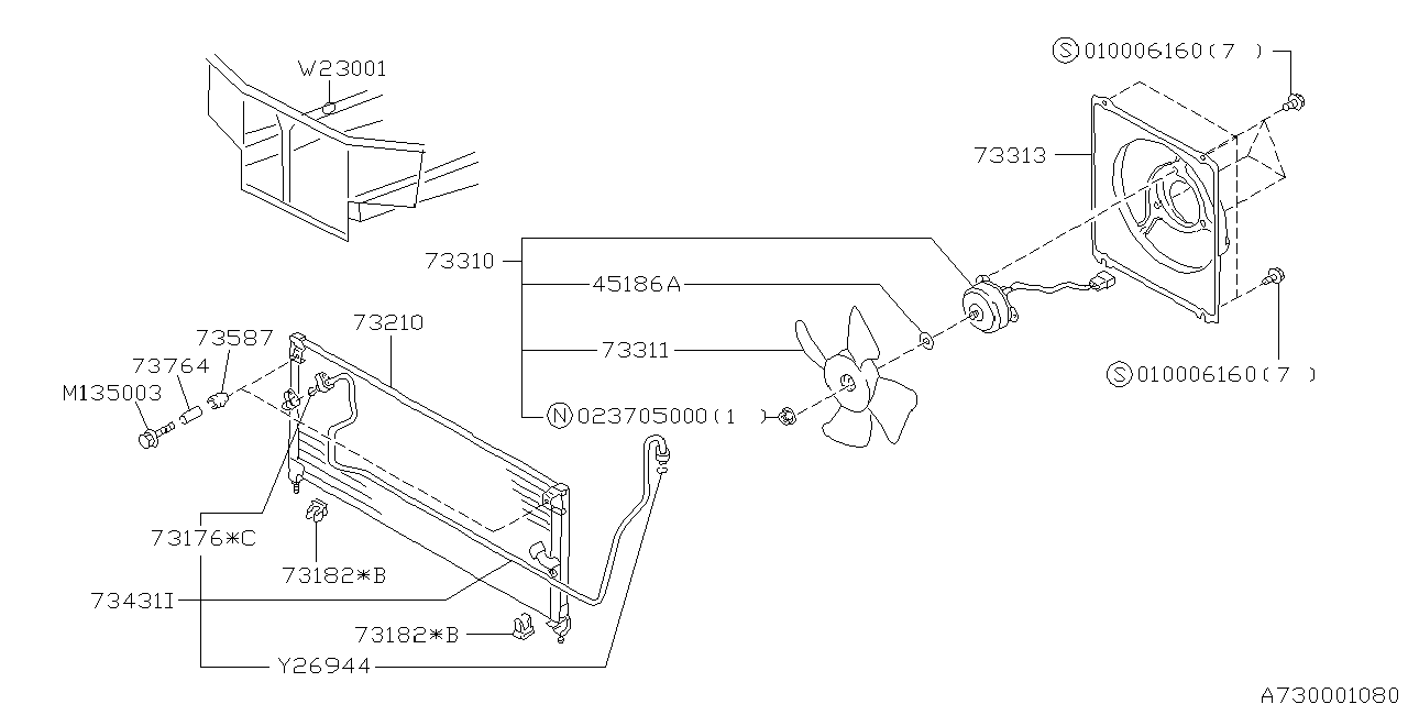 Subaru 73210AC020 CONDENSER