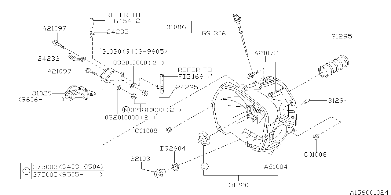 Subaru 31029AA001 Bracket