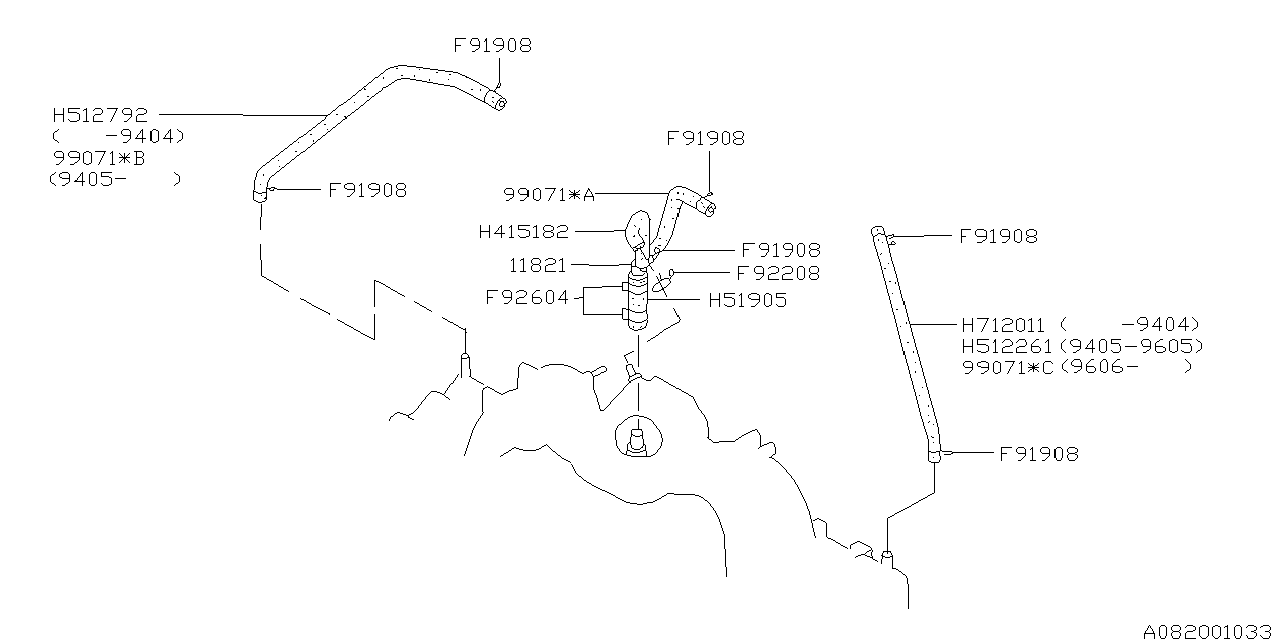 Subaru 807712011 Hose