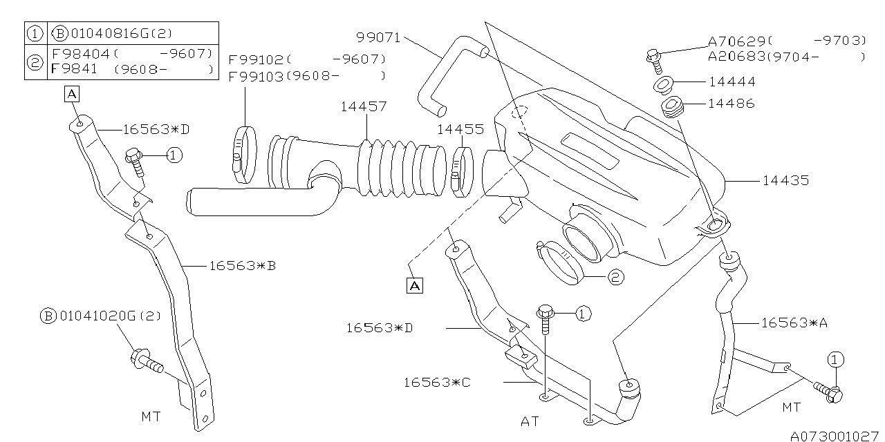 Subaru 14435AA06A Chamber-Air Intake