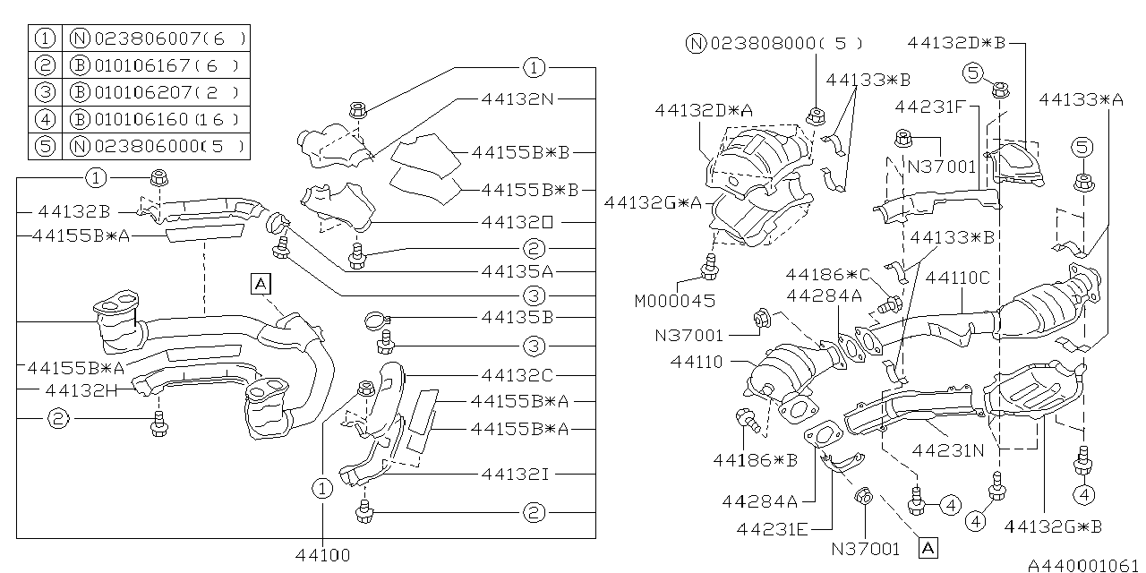 Subaru 44133FA080 Clamp