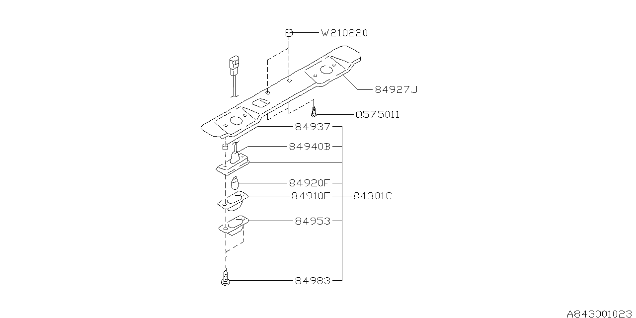 Subaru 84933AA040 Screw