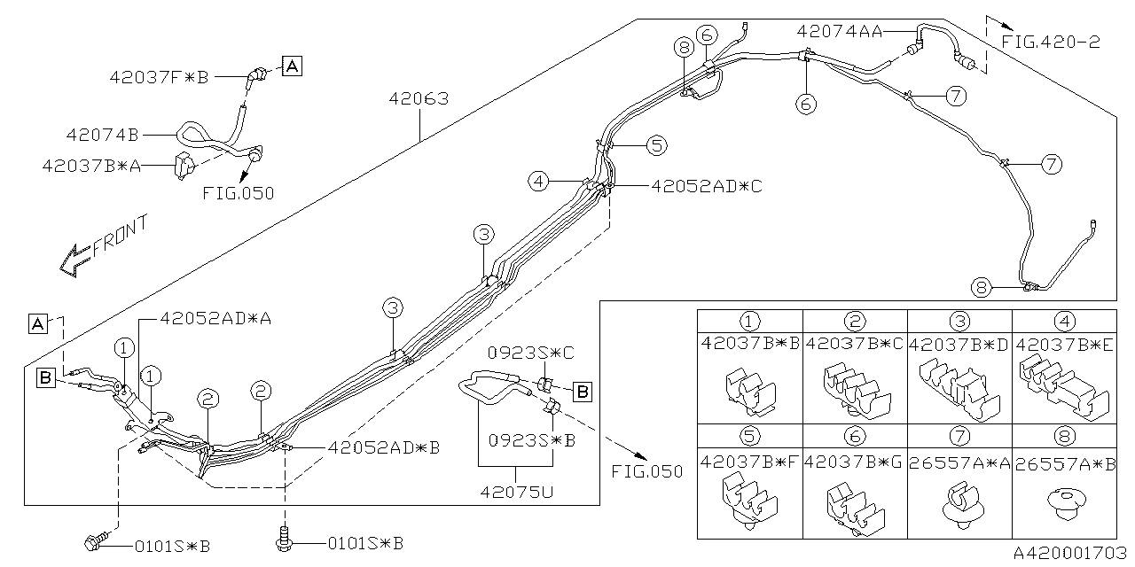 Subaru 42052FL090 Bracket A