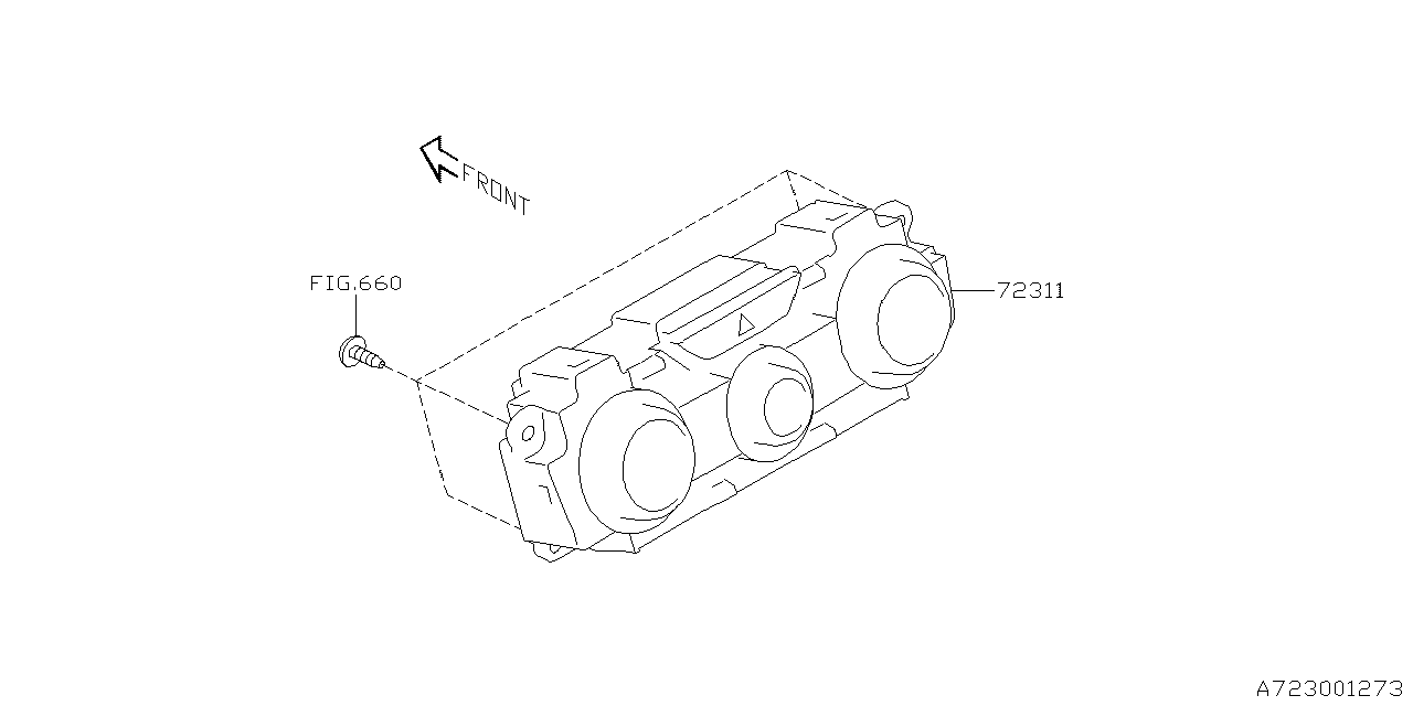 Subaru 72311SJ200 HTR Cont Assembly