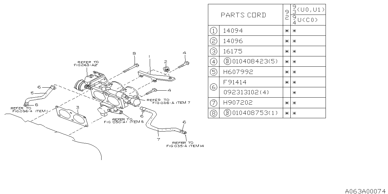 Subaru 807607992 Hose