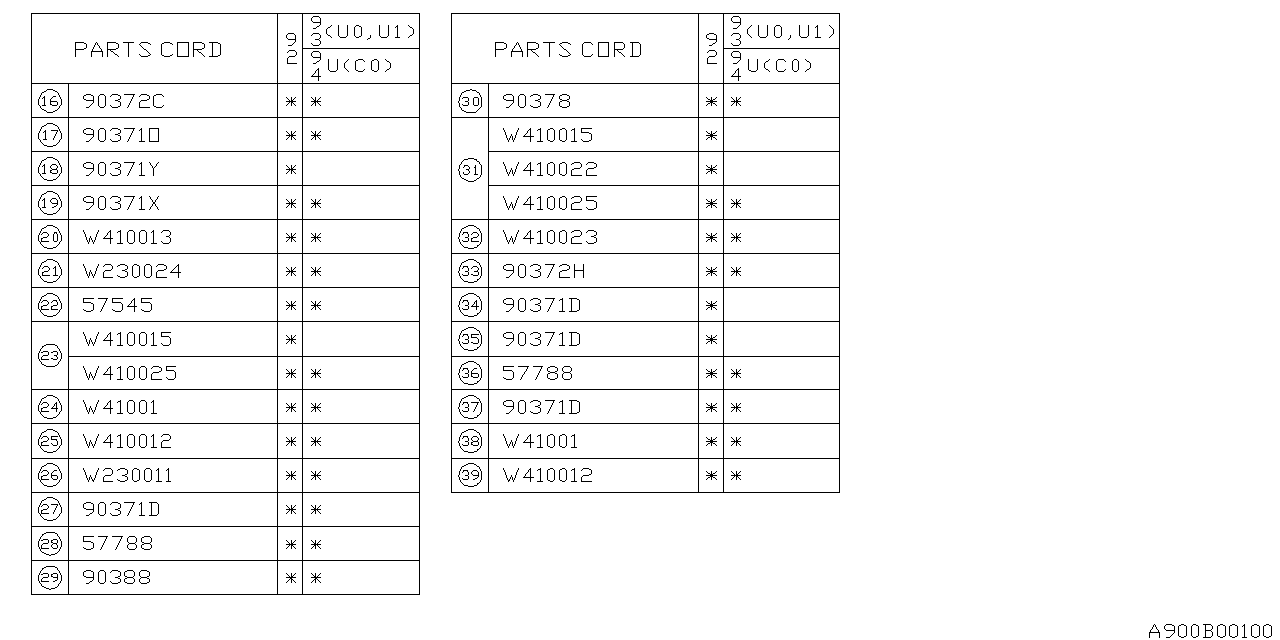 Subaru 90356PA020 Tape