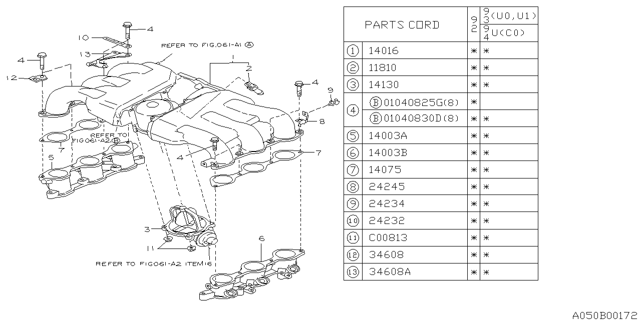 Subaru 14130AA000 Internal Control Valve